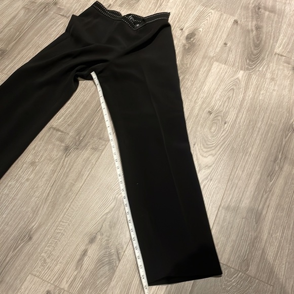 Kasper Classic Ladies lined Dressy Black Suit with White Dart Seams . - Picture 11 of 11